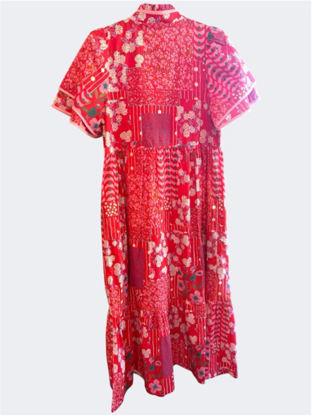 Entro Women’s Sightseer Floral Print Midi Dress in Red Size sS - Picture 2 of 9